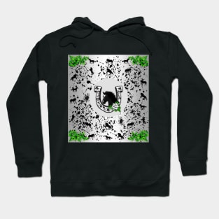 Horse Lovers Horseshoe Pattern Hoodie